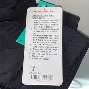 Lululemon Dance Studio Pant III lined